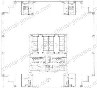横浜ビジネスパーク　サウスタワー10Fの間取図