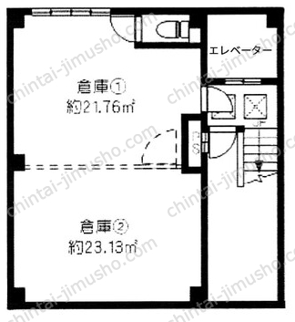 サンワードビルB1階の間取図