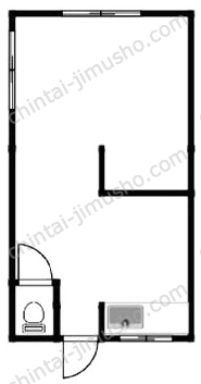 西新井矢代荘3Fの間取図