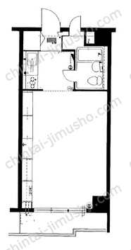 飯田橋ハイタウン7Fの間取図