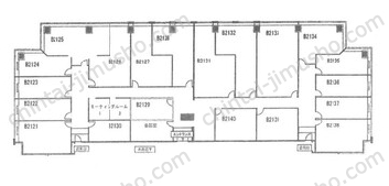 ワールドビジネスガーデン21Fの間取図