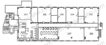 大橋会館2Fの間取図