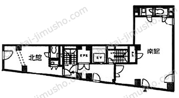 新宿フロントビル8Fの間取図