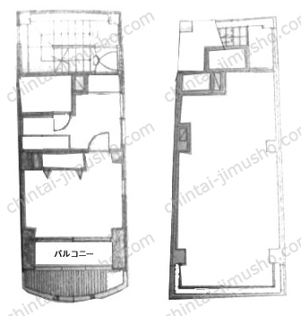 山下町133番地貸事務所一括貸の間取図