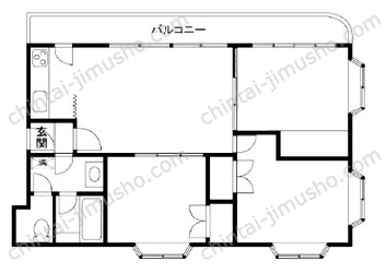 サンライズハウス2Fの間取図