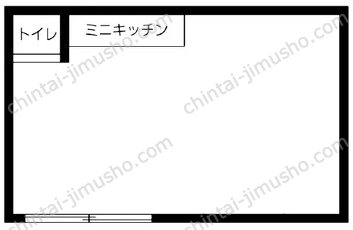 日本堤平屋1Fの間取図