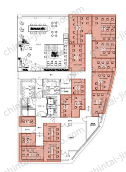 X-BASE SHIBUYAB1Fの間取図
