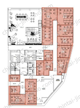 X-BASE SHIBUYAB1Fの間取図
