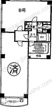 ワールド四谷ビル4階の間取図