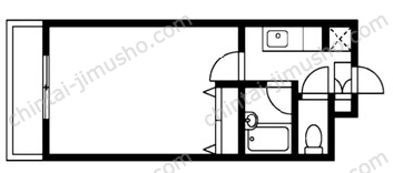 アザレア安藤1Fの間取図