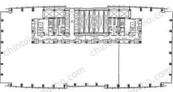 汐留ビルディング21Fの間取図