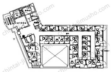 サカイビル／ハローオフィス田町5Fの間取図