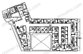 サカイビル/ハローオフィス田町5Fの間取図