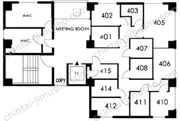 ALビル/ハローオフィス錦糸町4Fの間取図