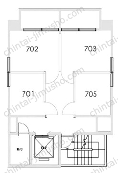 ワタナベラックビル/ハローオフィス神田7Fの間取図