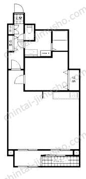 フロンティアビルⅡ6Fの間取図