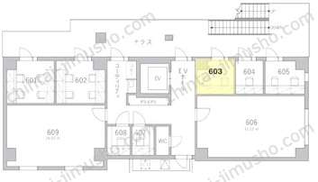 12KANDA6Fの間取図