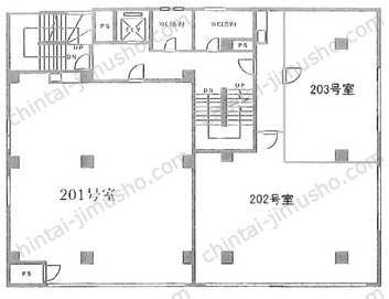 霜ビル12Fの間取図