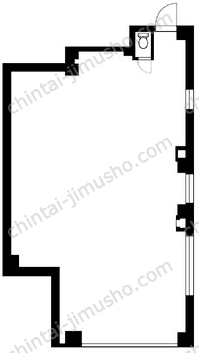 (仮称)弥生町貸店舗1Fの間取図