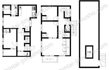 オノラインビル一括貸の間取図