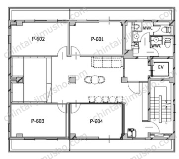 リブポート浜松町6Fの間取図