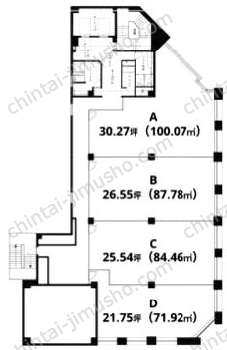 SVAX西新橋ビルディング4Fの間取図