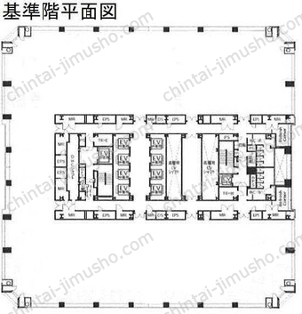 晴海アイランドトリトンスクエアオフィスタワーZ30Fの間取図