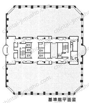 天王洲パークサイドビル14Fの間取図