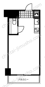飯田橋ハイタウン9Fの間取図