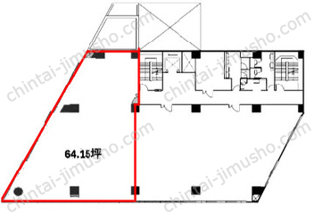 所沢第一生命ビル6Fの間取図