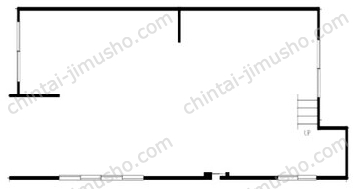 大岡山改装店舗1Fの間取図