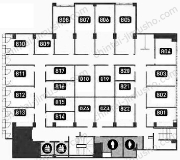 新六本木ビル(SENQ六本木)8Fの間取図