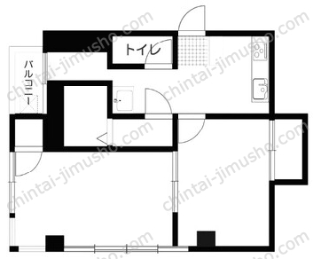 幸世ビル3Fの間取図