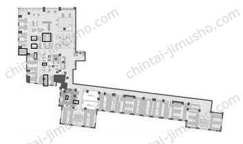 九段会館テラス/ビジネスエアポート九段下1Fの間取図