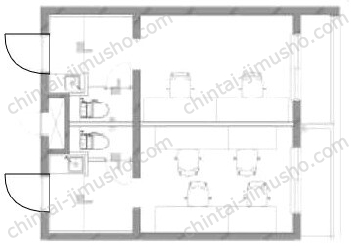 ＆PLACE代々木一括貸の間取図