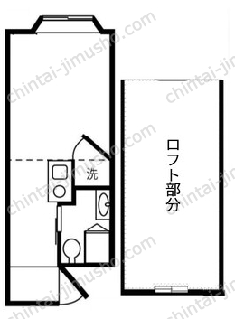桜ハイツ2Fの間取図
