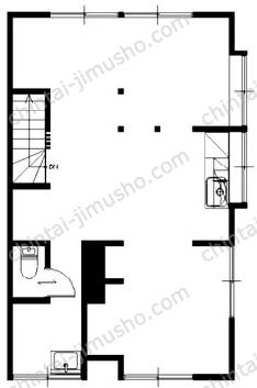 小石川5丁目貸店舗事務所2Fの間取図