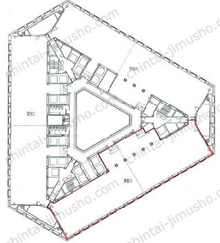 新宿住友ビル32Fの間取図