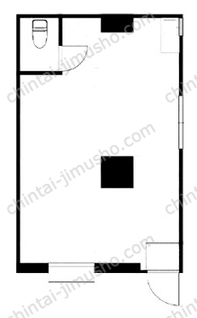 コーポいづみ1階の間取図