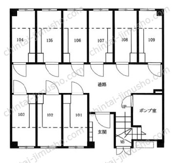第五古川ビル1Fの間取図