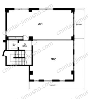 THESTEPS7階の間取図