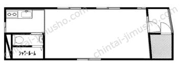 成田ハウス1Fの間取図