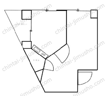 岩崎ビル2Fの間取図