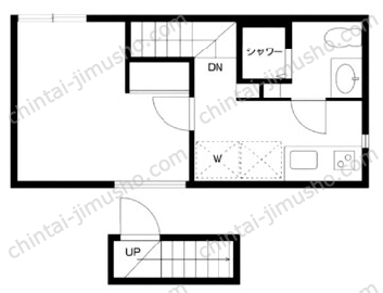 MOK.A-Osaki（マルカーオオサキ）2Fの間取図