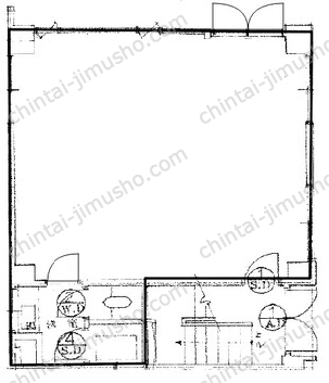 飯島ビル1Fの間取図