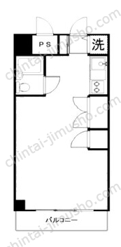 飯田橋ハイタウン11Fの間取図