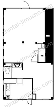 鎌倉4-33-4貸事務所1Fの間取図