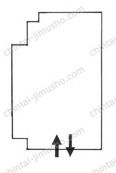 港臨マンション1Fの間取図