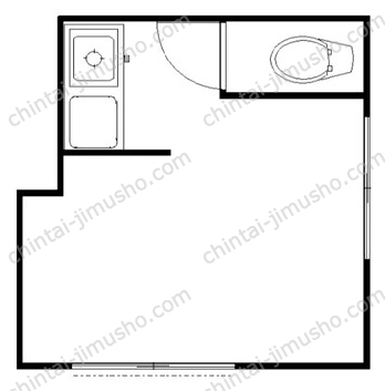 亀有4丁目貸店舗1Fの間取図