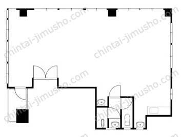 中村ビル3Fの間取図